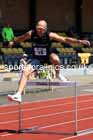 Mens hurdles, 2024 NE Masters Track and Field Champs., Monkton Stadium, Jarrow.  Photo: David T. Hewitson/Sports for All Pics